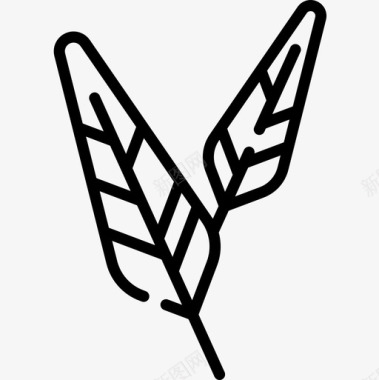 羽毛感恩节44直系图标图标