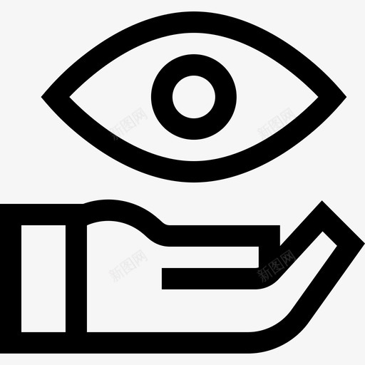 眼睛保险5直线型图标svg_新图网 https://ixintu.com 保险5 直线型 眼睛