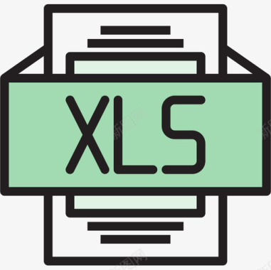 xlsfiletype2线性颜色图标图标