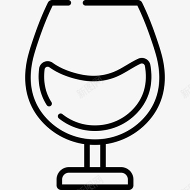 葡萄酒21号酒吧直系图标图标