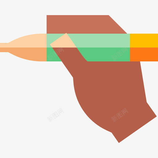 铅笔造型艺术3平面图标svg_新图网 https://ixintu.com 平面 造型艺术3 铅笔