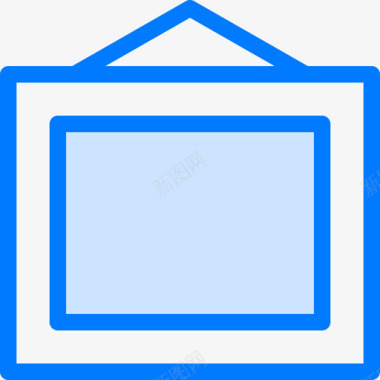 框架艺术2蓝色图标图标