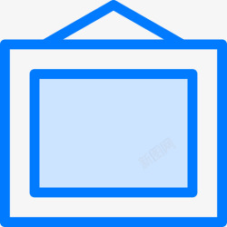 蓝色框架框架艺术2蓝色图标高清图片