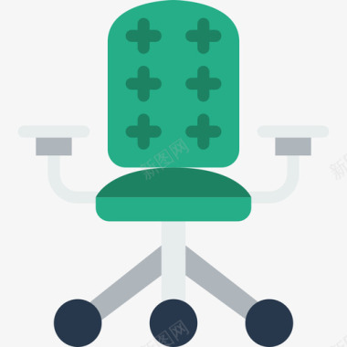 办公椅家具和家用5平的图标图标