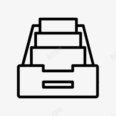 储物柜档案附件图标图标