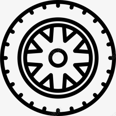 轮胎汽车维修20直线型图标图标