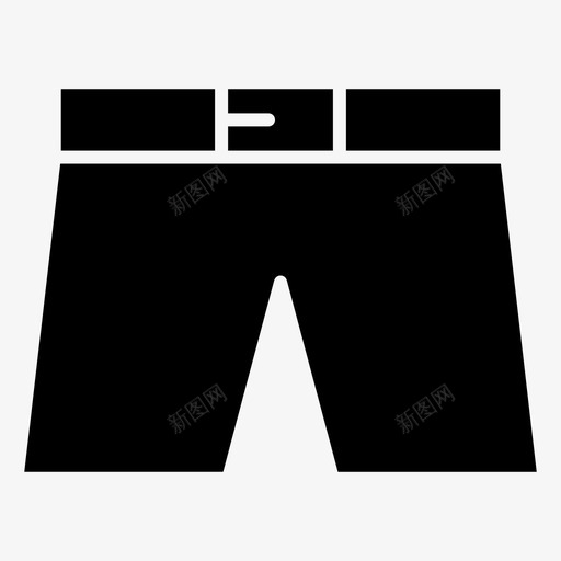 短裤腰带衣服图标svg_新图网 https://ixintu.com 时装和服装填充 短裤 腰带 衣服