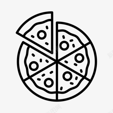 披萨美食快餐图标图标