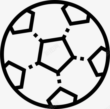 足球运动79直线型图标图标