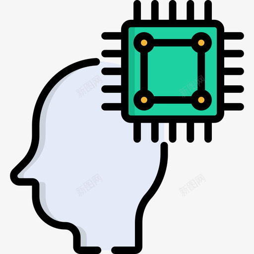 思维心理学12线条色彩图标svg_新图网 https://ixintu.com 心理学12 思维 线条色彩