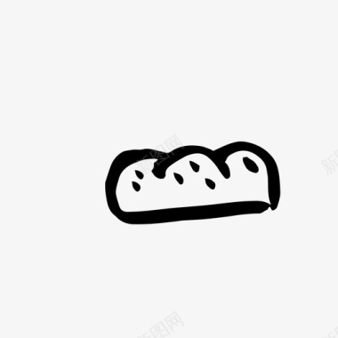 面包面包店咖啡馆图标图标