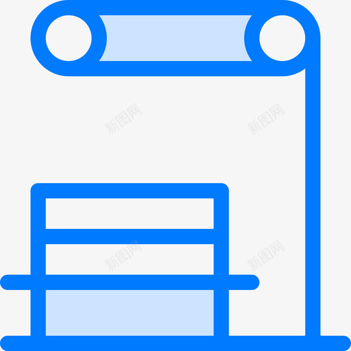 长凳横向8蓝色图标svg_新图网 https://ixintu.com 横向8 蓝色 长凳