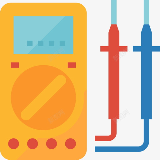 万用表汽车维修12扁平图标svg_新图网 https://ixintu.com 万用表 扁平 汽车维修12