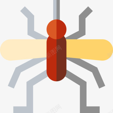 蚊子昆虫15扁平图标图标