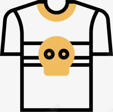 衬衫缝纫设备4黄影图标图标