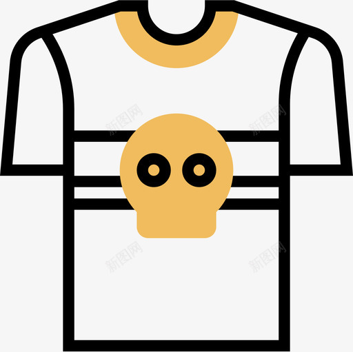 衬衫缝纫设备4黄影图标svg_新图网 https://ixintu.com 缝纫设备4 衬衫 黄影