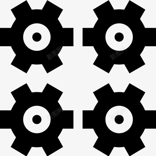 填充式批量生产4图标svg_新图网 https://ixintu.com 4 填充式批量生产