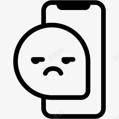 恼人表情符号情绪图标图标