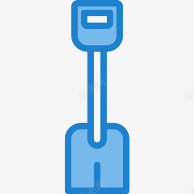 铲子施工工具4蓝色图标图标