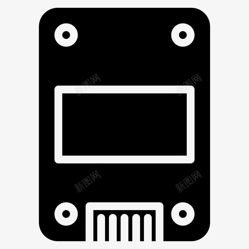 ssd计算机硬件图标svg_新图网 https://ixintu.com ssd 硬件 计算机 计算机和硬件glyphsolid