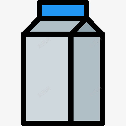 牛奶饮料7线性颜色图标svg_新图网 https://ixintu.com 牛奶 线性颜色 饮料7