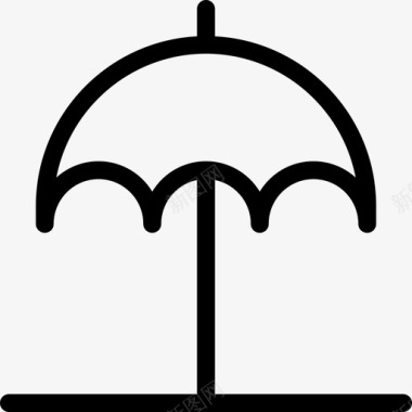 伞泰国17直线型图标图标