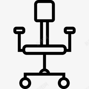 办公椅商务元素直线型图标图标