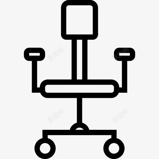 办公椅商务元素直线型图标svg_新图网 https://ixintu.com 办公椅 商务元素 直线型