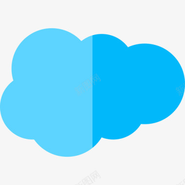 Salesforce云存储徽标扁平图标图标