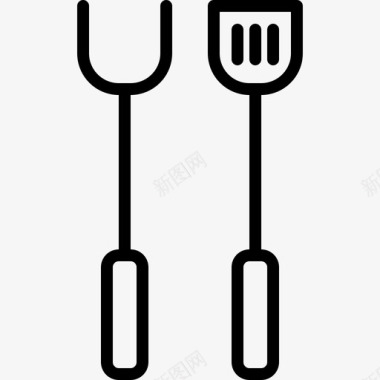 特纳食品和餐厅10线性图标图标