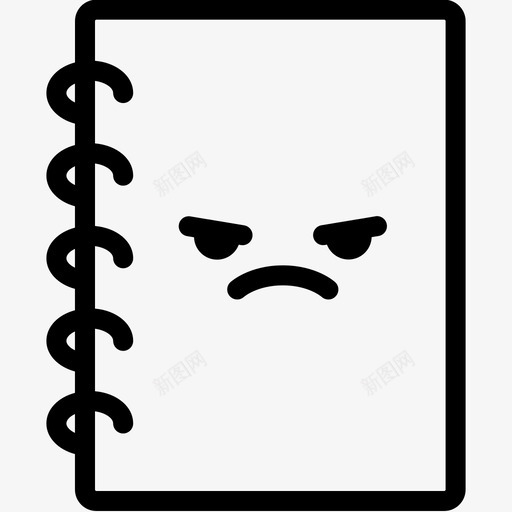 madbookemoji图标svg_新图网 https://ixintu.com book emoji emotic mad noteboolvol1表情线 paper 笔记本