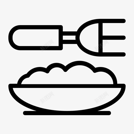 餐饮烹饪食物图标svg_新图网 https://ixintu.com 烹饪 盘子 米饭 酒店和餐厅2 食物 餐饮