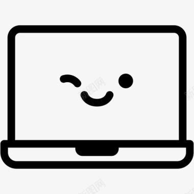 微笑电脑设备图标图标