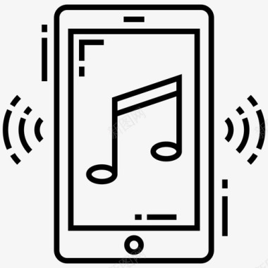 移动音乐手机数字音乐播放器图标图标