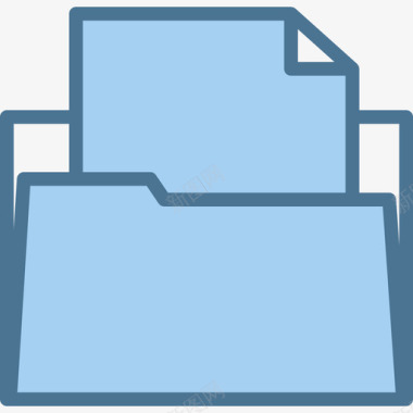 文件夹计算机20蓝色图标图标