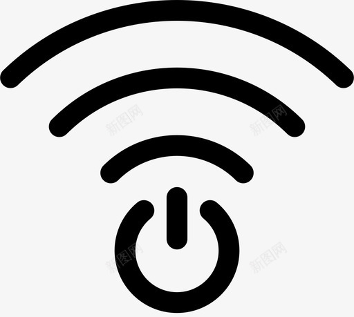 连接电力电源图标svg_新图网 https://ixintu.com wifi 备用 波形 电力 电源 连接