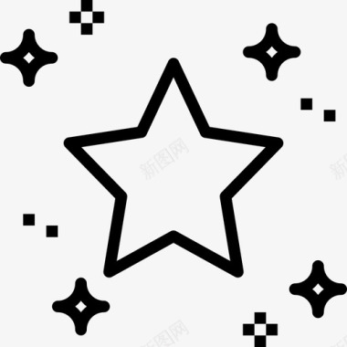 恒星空间74直线图标图标