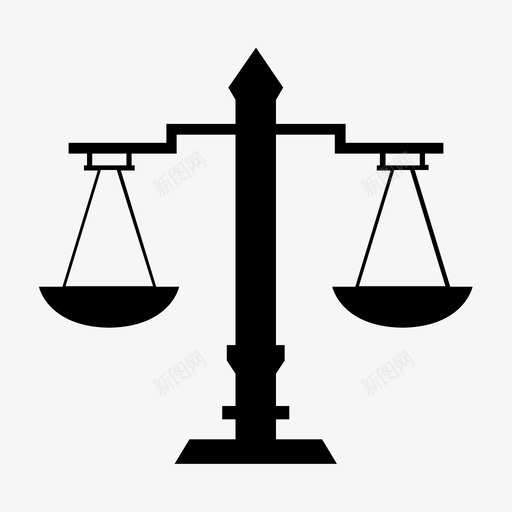 平衡平等正直图标svg_新图网 https://ixintu.com 分量 判断力 平等 平衡 正直
