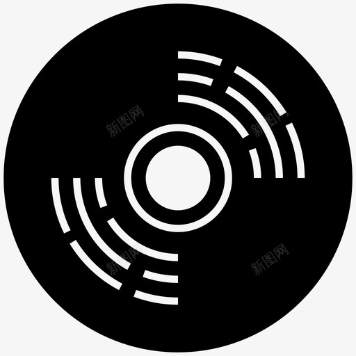 光盘音频cd数字录音图标svg_新图网 https://ixintu.com 光盘 技术设备字形图标 数字录音 磁光盘 立体声系统 音频cd