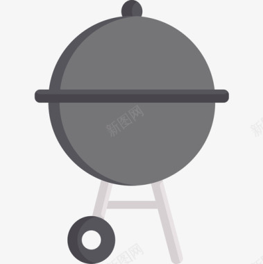 烧烤架烧烤16扁平图标图标