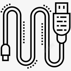 USB充电遥控汽车数据线汽车充电器电线图标高清图片