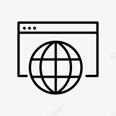 网站浏览器国际图标图标