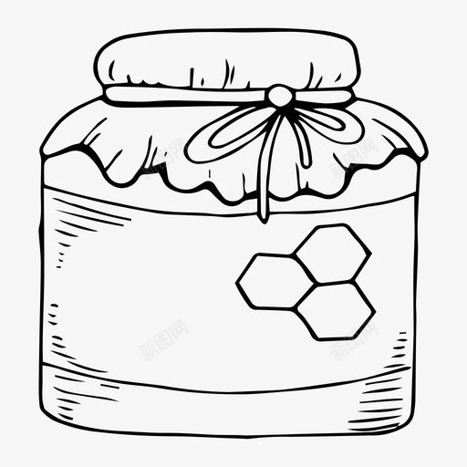蜂蜜身体磨砂美容健康图标svg_新图网 https://ixintu.com 个人护理 健康 桑拿 水疗 浴室 美容 蜂蜜按摩 蜂蜜身体磨砂
