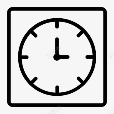 时钟日历计划图标图标