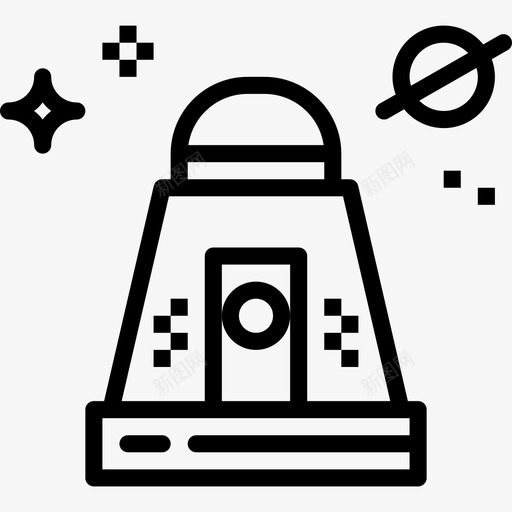 太空舱74号太空舱直线型图标svg_新图网 https://ixintu.com 74号太空舱 太空舱 直线型