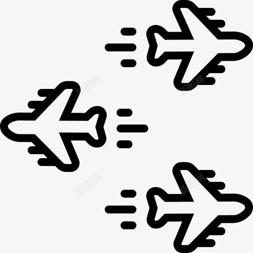 个性化飞机向后图标svg_新图网 https://ixintu.com 个性化 向前 向后 相反 飞机