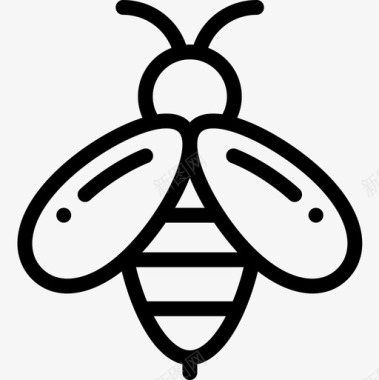 蜜蜂秋天37直线型图标图标
