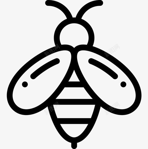 蜜蜂秋天37直线型图标svg_新图网 https://ixintu.com 直线型 秋天37 蜜蜂