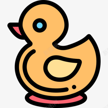 鸭子57号宝宝线形颜色图标图标