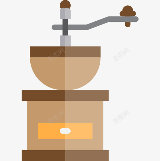 研磨机咖啡32扁平图标svg_新图网 https://ixintu.com 咖啡32 扁平 研磨机